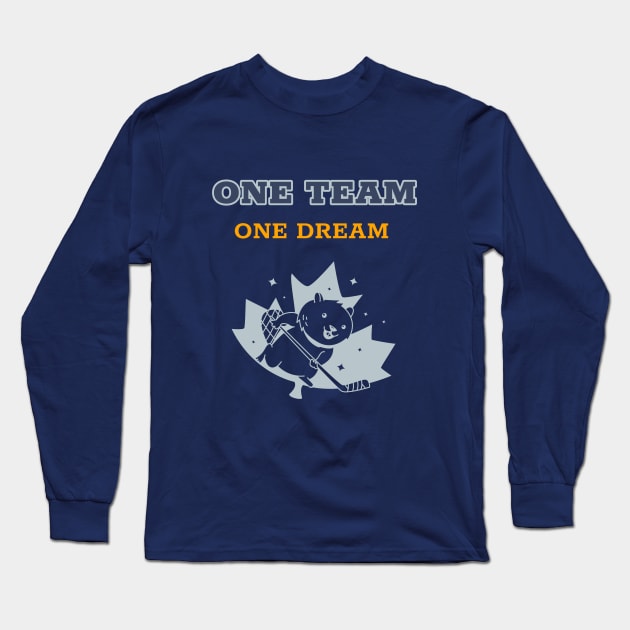 Hockey Lovers Long Sleeve T-Shirt by PODBlue